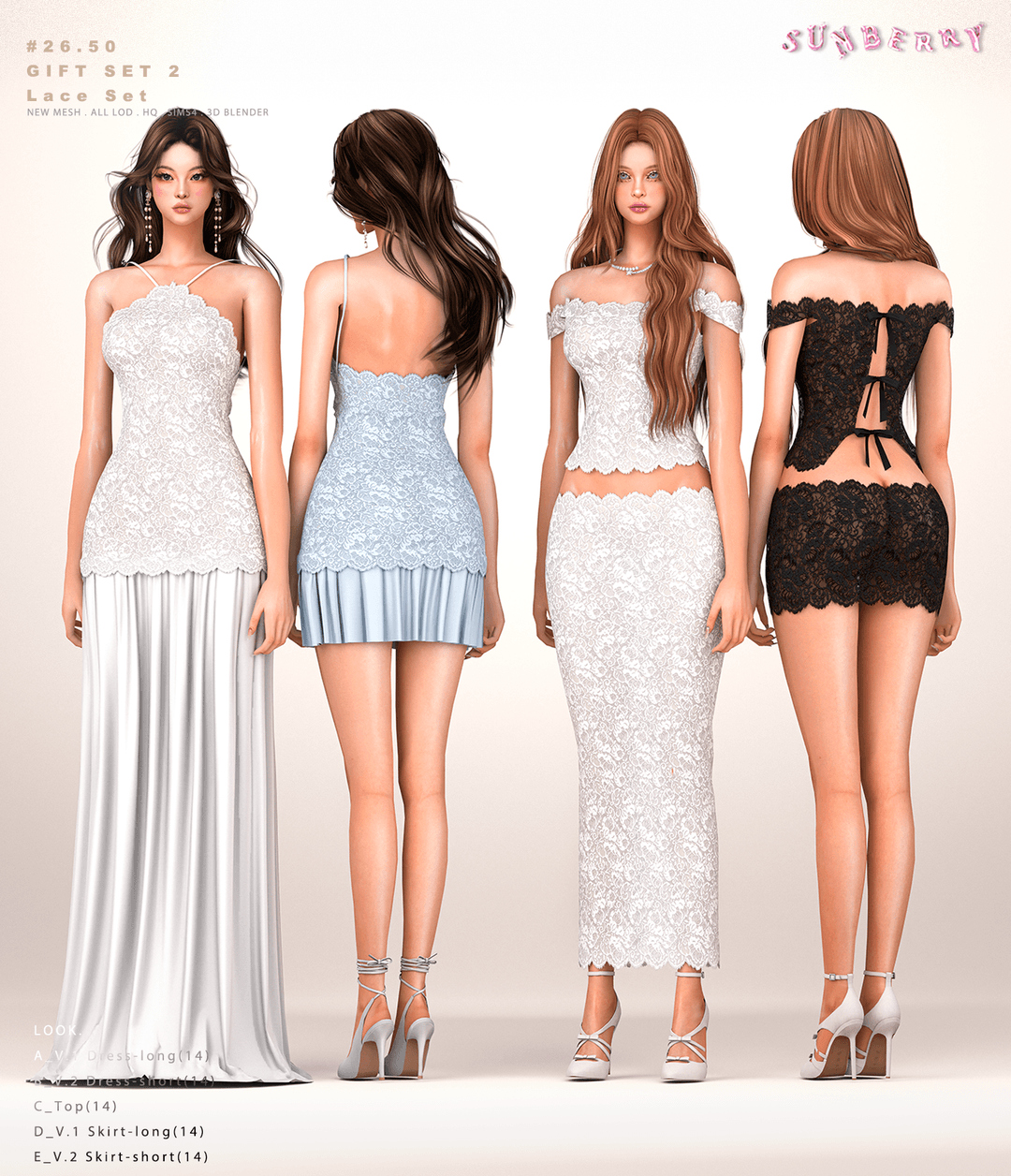 Скриншот мода Сет одежды 26.50 Lace Set